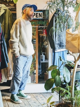 「ワークパンツ」｜ataco garageさん（メンズ・173cm）の冬コーディネート