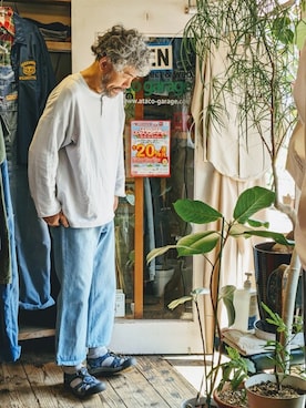 「--（--）のアイテム（パンツ）」を使った、ataco garageさん（メンズ・173cm）の春コーディネート