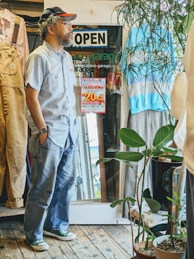 「RED KAP（レッドキャップ）のアイテム」を使った、ataco garageさん（メンズ・173cm）の春コーディネート
