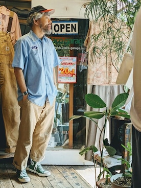 「RED KAP（レッドキャップ）のアイテム」を使った、ataco garageさん（メンズ・173cm）の春コーディネート