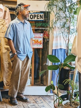 「RED KAP（レッドキャップ）のアイテム」を使った、ataco garageさん（メンズ・173cm）の春コーディネート