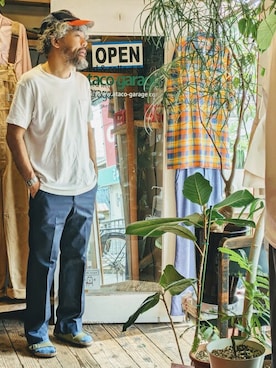 「RED KAP（レッドキャップ）のアイテム」を使った、ataco garageさん（メンズ・173cm）の夏コーディネート