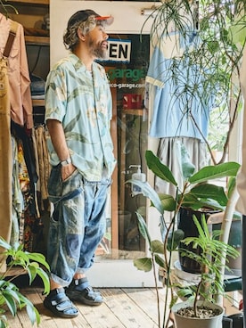 「オーバーオール」｜ataco garageさん（メンズ・173cm）の夏コーディネート