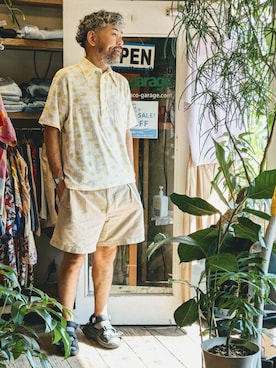 「--（--）のアイテム（トップス）」を使った、ataco garageさん（メンズ・173cm）の夏コーディネート