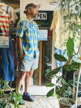 「Mammut（マムート）のアイテム」を使った、ataco garageさん（メンズ・173cm）の夏コーディネート