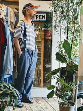 「--（--）のアイテム（パンツ）」を使った、ataco garageさん（メンズ・173cm）の秋コーディネート