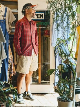 「--（--）のアイテム（トップス）」を使った、ataco garageさん（メンズ・173cm）の秋コーディネート