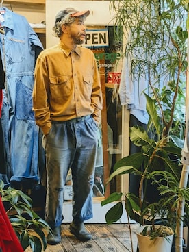 「--（--）のアイテム（トップス）」を使った、ataco garageさん（メンズ・173cm）の秋コーディネート