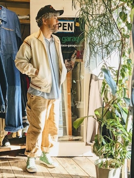「--（--）のアイテム（ジャケット/アウター）」を使った、ataco garageさん（メンズ・173cm）の秋コーディネート