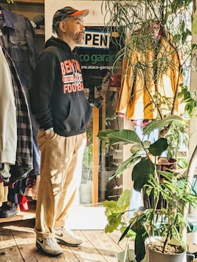 「--（--）のアイテム（トップス）」を使った、ataco garageさん（メンズ・173cm）の秋コーディネート