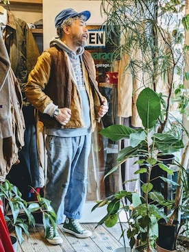 「--（--）のアイテム」を使った、ataco garageさん（メンズ・173cm）の冬コーディネート