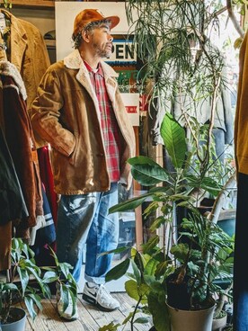 「--（--）のアイテム（その他アウター）」を使った、ataco garageさん（メンズ・173cm）の冬コーディネート