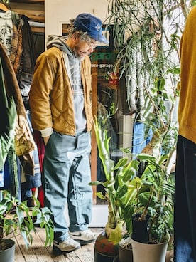 「--（--）のアイテム（パンツ）」を使った、ataco garageさん（メンズ・173cm）の冬コーディネート