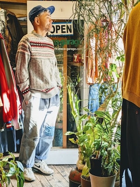 「コーデュロイキャップ」｜ataco garageさん（メンズ・173cm）の冬コーディネート