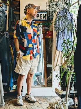 「80s」｜ataco garageさん（メンズ・173cm）の夏コーディネート