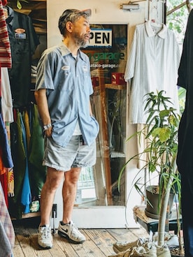 「RED KAP（レッドキャップ）のアイテム」を使った、ataco garageさん（メンズ・173cm）の夏コーディネート