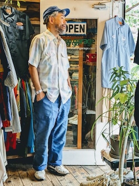 「--（--）のアイテム」を使った、ataco garageさん（メンズ・173cm）の夏コーディネート