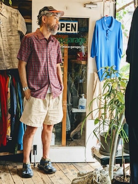 「J.C.PENNEY（ジェーシーペニー）のアイテム」を使った、ataco garageさん（メンズ・173cm）の夏コーディネート