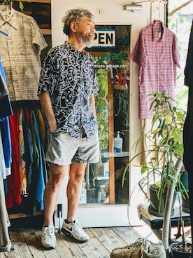 「--（--）のアイテム」を使った、ataco garageさん（メンズ・173cm）の夏コーディネート