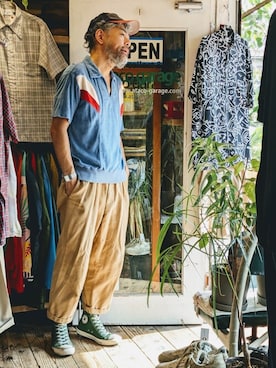 「パイル」｜ataco garageさん（メンズ・173cm）の夏コーディネート