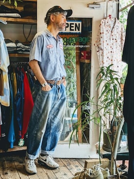 「RED KAP（レッドキャップ）のアイテム」を使った、ataco garageさん（メンズ・173cm）の夏コーディネート