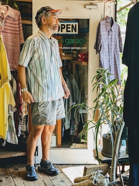 「--（--）のアイテム」を使った、ataco garageさん（メンズ・173cm）の夏コーディネート