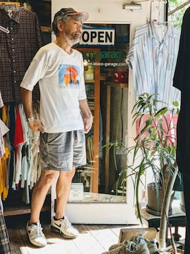 「--（--）のアイテム」を使った、ataco garageさん（メンズ・173cm）の夏コーディネート
