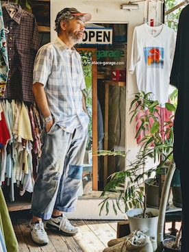 「--（--）のアイテム」を使った、ataco garageさん（メンズ・173cm）の夏コーディネート