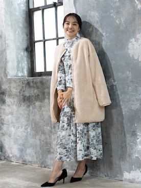 「アイテム（ママ＆ベビー、グリーン系）」を使った、sweet mommyさん（レディース・159cm）の秋コーディネート