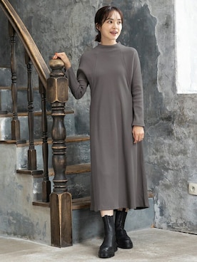 「アイテム（マタニティウェア/グッズ、グレー系）」を使った、sweet mommyさん（レディース・159cm）の冬コーディネート