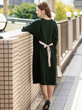 「アイテム（ママ＆ベビー、グリーン系）」を使った、sweet mommyさん（レディース・167cm）の秋コーディネート