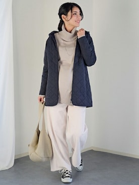 「タートルネック」｜「アイテム（マタニティウェア/グッズ）」を使った、sweet mommyさん（レディース・170cm）の冬コーディネート
