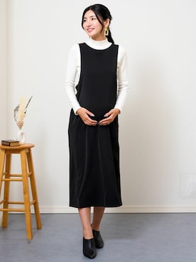「タートルネック」｜「アイテム（マタニティウェア/グッズ）」を使った、sweet mommyさん（レディース・170cm）の春コーディネート