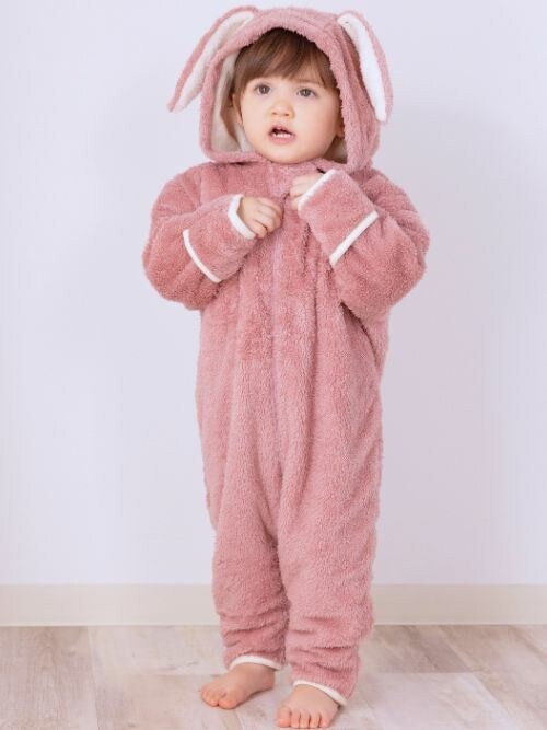 セール】もこもこボア オーガニックコットン アニマル カバーオール