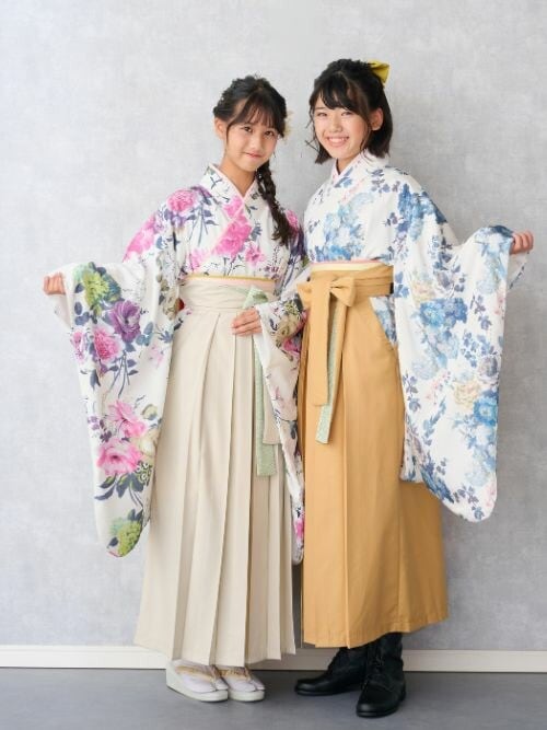 セール】【ZOZO限定】小学校卒業式 簡単着付け 袴セット