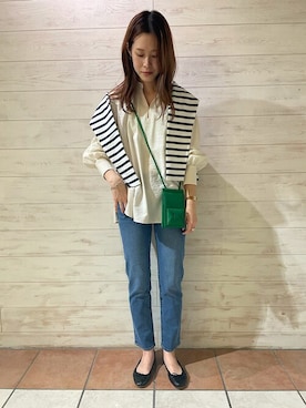 「SHIPS Days（シップスデイズ）のアイテム」を使った、本田さん（レディース・170cm）の冬コーディネート