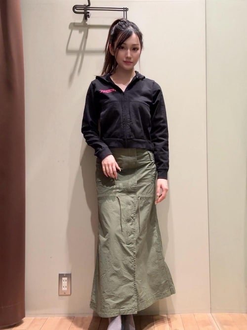 【美品】ヒステリックグラマー ミニタリー ロング スカート ミリタリーロングスカート（スカート）｜HYSTERIC GLAMOUR