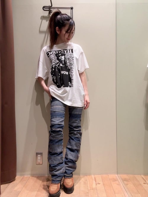 スクラッチフレアデニムパンツ（デニムパンツ）｜HYSTERIC GLAMOUR
