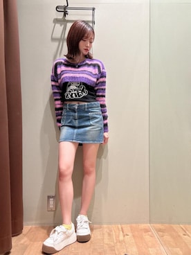 「スカート 」｜ Nanakoさん（レディース・158cm）の秋コーディネート