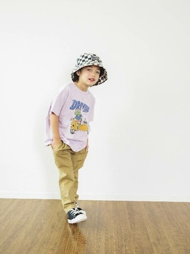 「BREEZE（ブリーズ）のアイテム（スニーカー）」を使った、F.O.OnlineStoreさん（キッズ・110cm）の春コーディネート