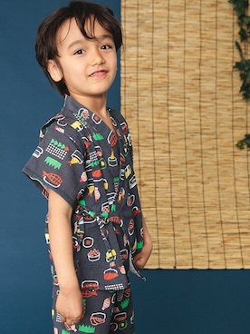 「BREEZE（ブリーズ）のアイテム（浴衣）」を使った、F.O.OnlineStoreさん（キッズ・110cm）の夏コーディネート