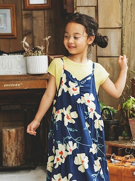 「BREEZE（ブリーズ）のアイテム（ワンピース/ドレス）」を使った、F.O.OnlineStoreさん（キッズ・110cm）の夏コーディネート