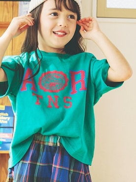 「BREEZE（ブリーズ）のアイテム（ニットキャップ/ビーニー）」を使った、F.O.OnlineStoreさん（キッズ・110cm）の夏コーディネート