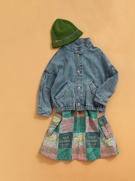 「BREEZE（ブリーズ）のアイテム（ニットキャップ/ビーニー）」を使った、F.O.OnlineStoreさん（キッズ・110cm）の夏コーディネート