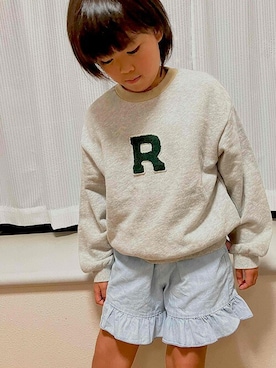 「apres les cours（アプレレクール）のアイテム（スウェット）」を使った、F.O.OnlineStoreさん（キッズ・130cm）の秋コーディネート