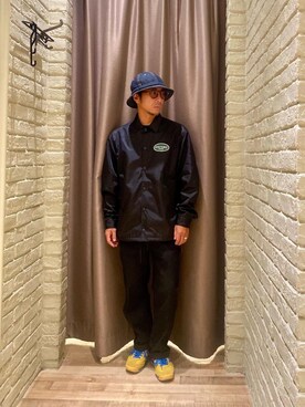 「HYSTERIC GLAMOUR（ヒステリックグラマー）のアイテム（ナイロンジャケット）」を使った、HAMAさん（メンズ・163cm）の秋コーディネート
