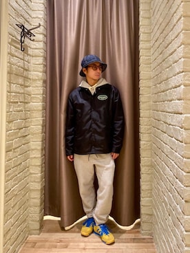 「HYSTERIC GLAMOUR（ヒステリックグラマー）のアイテム（ナイロンジャケット）」を使った、HAMAさん（メンズ・163cm）の秋コーディネート
