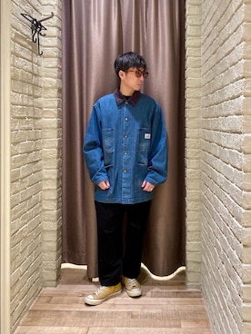「HYSTERIC GLAMOUR（ヒステリックグラマー）のアイテム（ブルゾン）」を使った、HAMAさん（メンズ・163cm）の春コーディネート