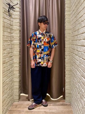「シャツ 」｜HAMAさん（メンズ・163cm）の夏コーディネート