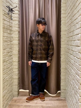 「アイテム（その他アウター）」を使った、HAMAさん（メンズ・163cm）の秋コーディネート